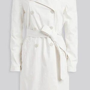 Nili Lotan Oliver Trench Coat White Sand Size Small BNWT